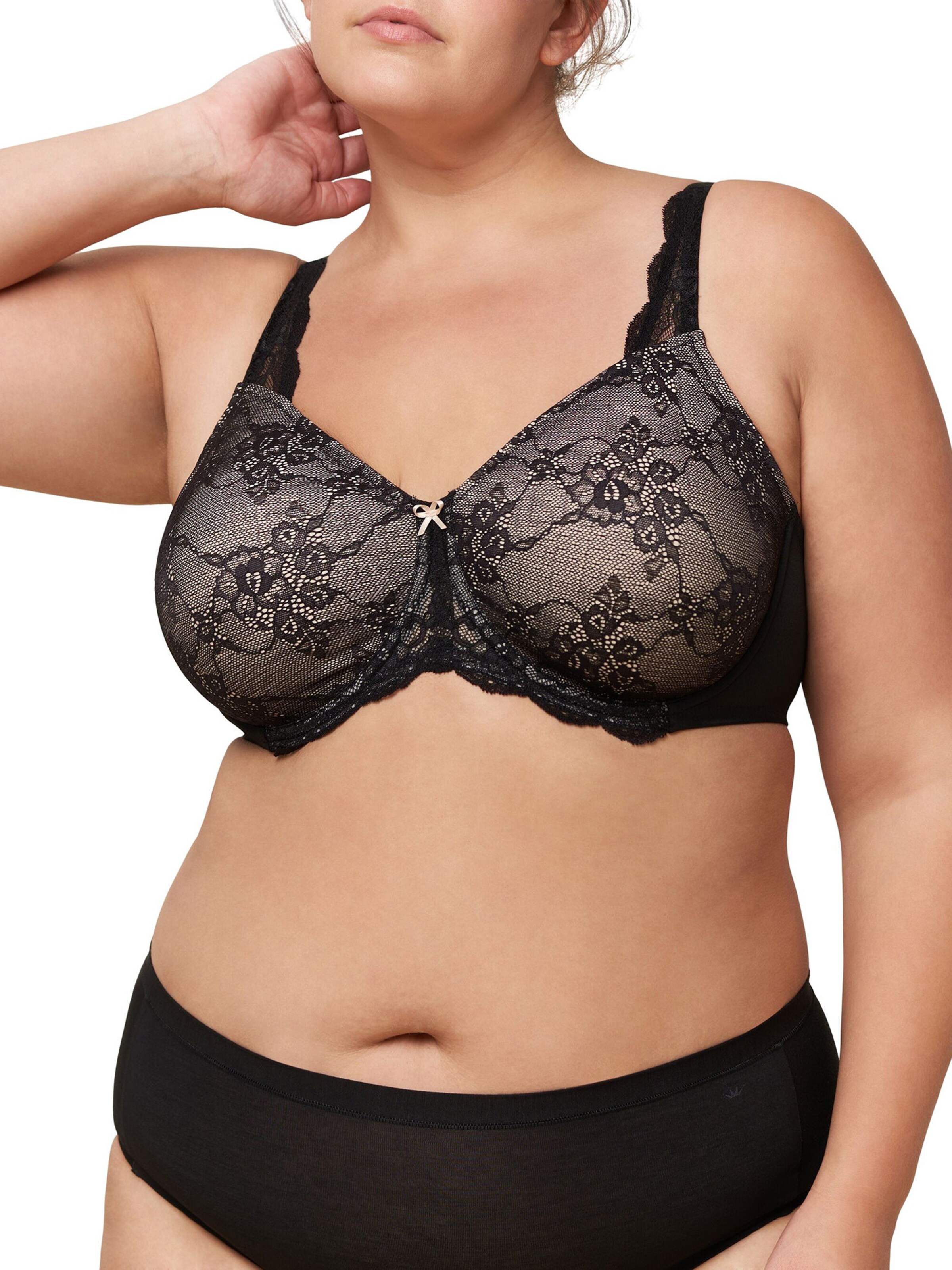 TRIUMPH Minimizer Bügel-BH ' Contouring Sensation ' in Schwarz: Vorderseite