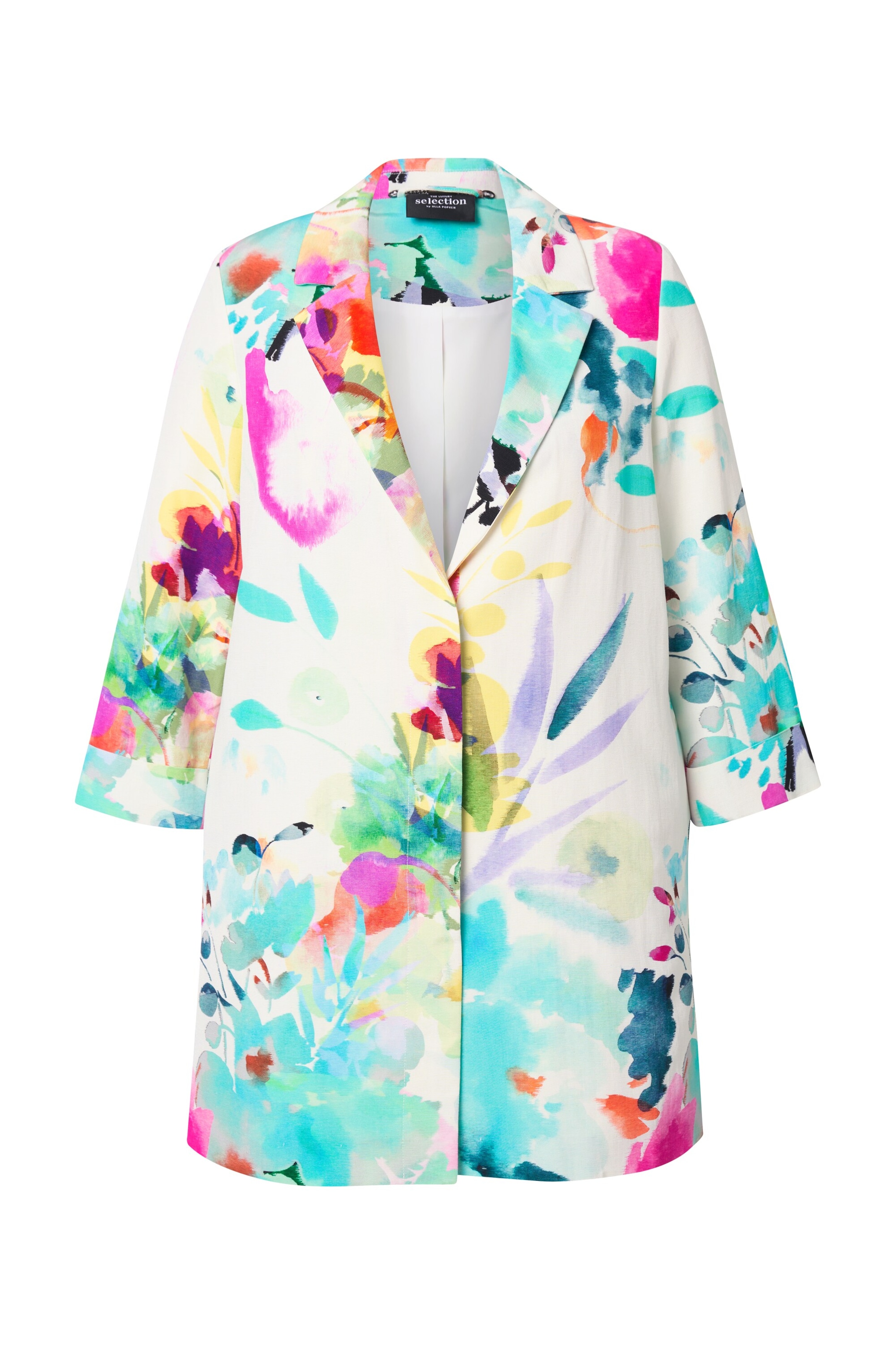 Ulla Popken Blazers in Wit: voorkant