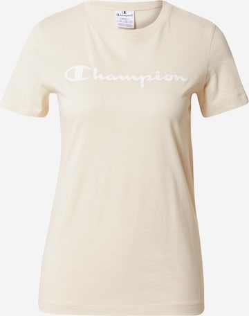 Champion Authentic Athletic Apparel - Camisa em bege: frente