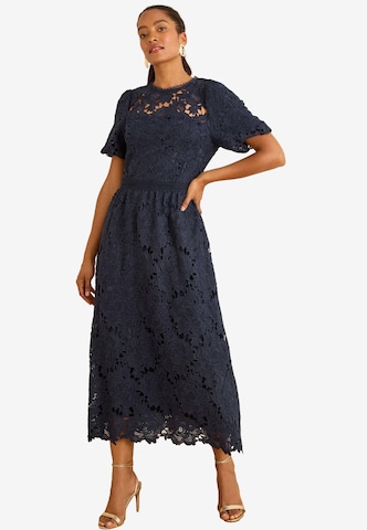 Rochie de la love & roses pe albastru: față