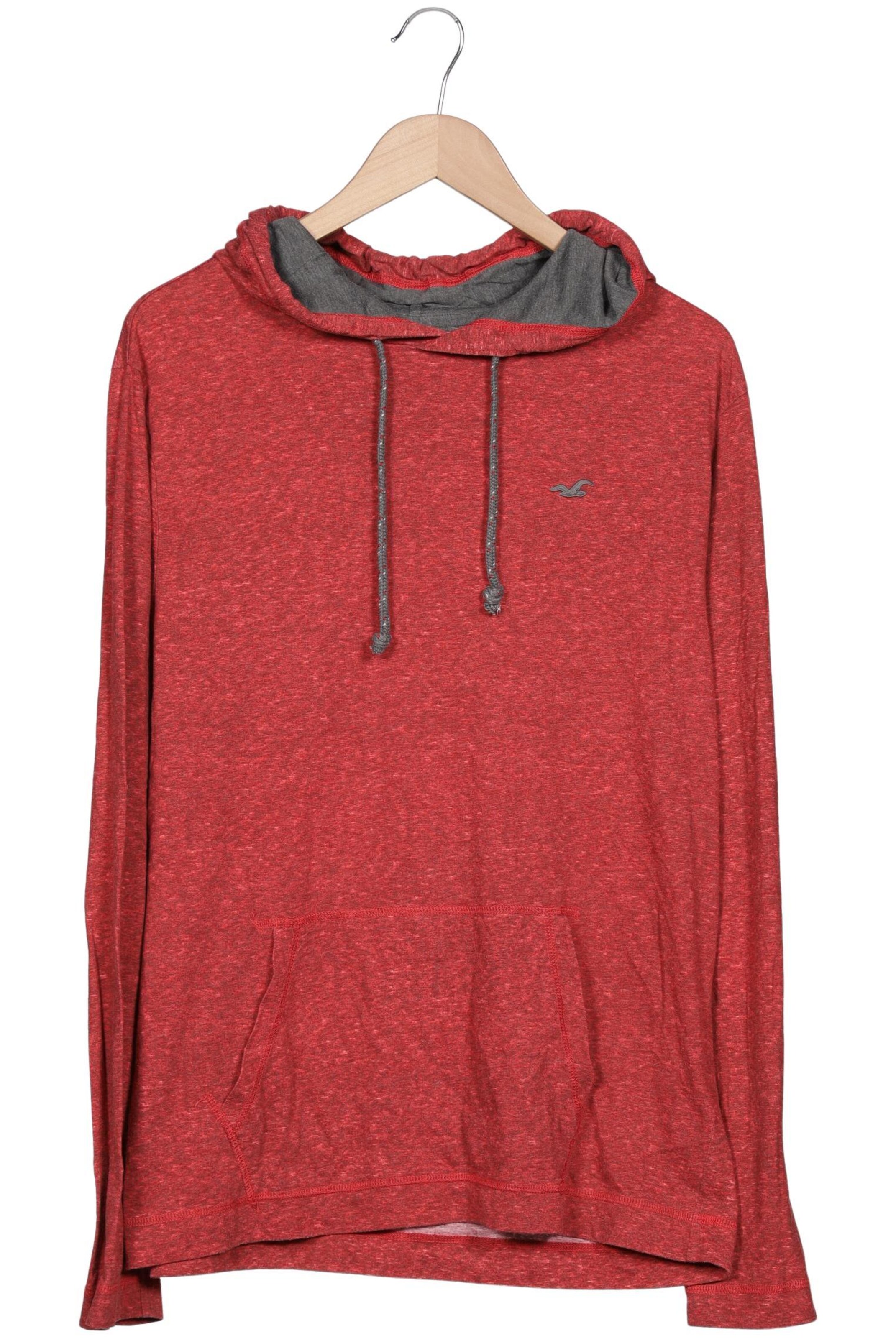 HOLLISTER Sweatshirt & Zip-Up Hoodie in L in Red: front