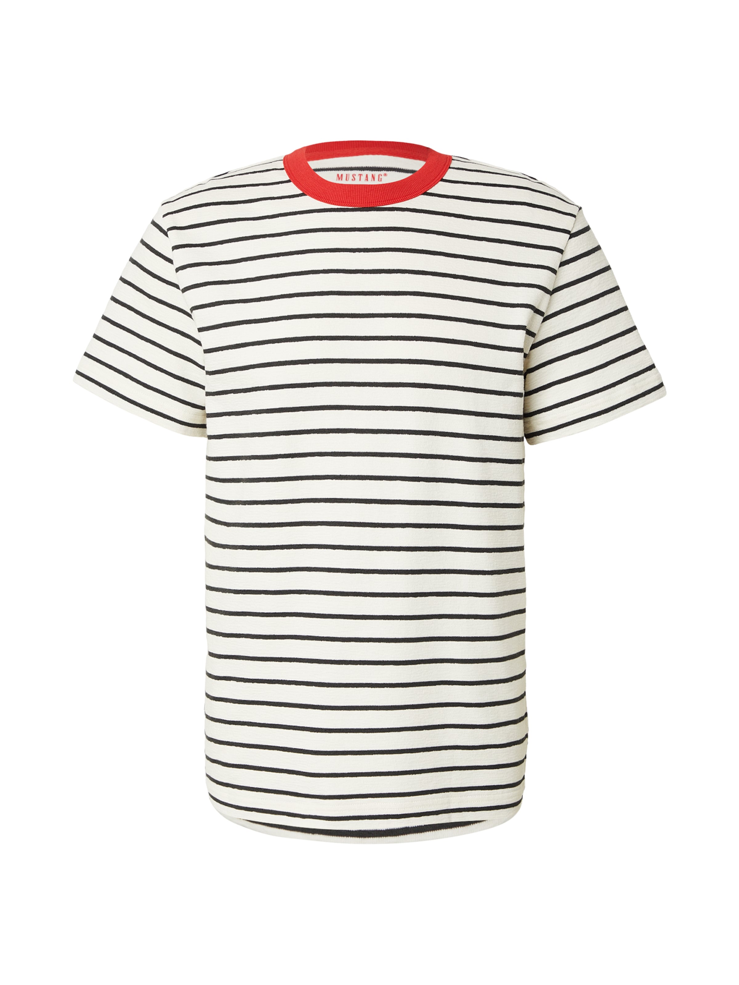 MUSTANG Póló 'Akron' - fehér: elől