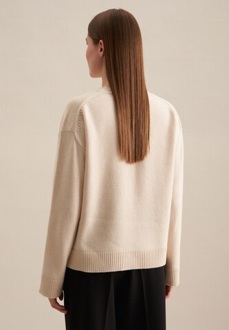 Pull-over 'Schwarze Rose' SEIDENSTICKER en beige