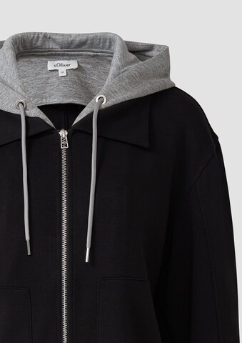 Veste de survêtement s.Oliver en noir