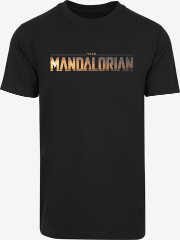 F4NT4STIC Shirt 'Mandalorian' in Zwart: voorkant