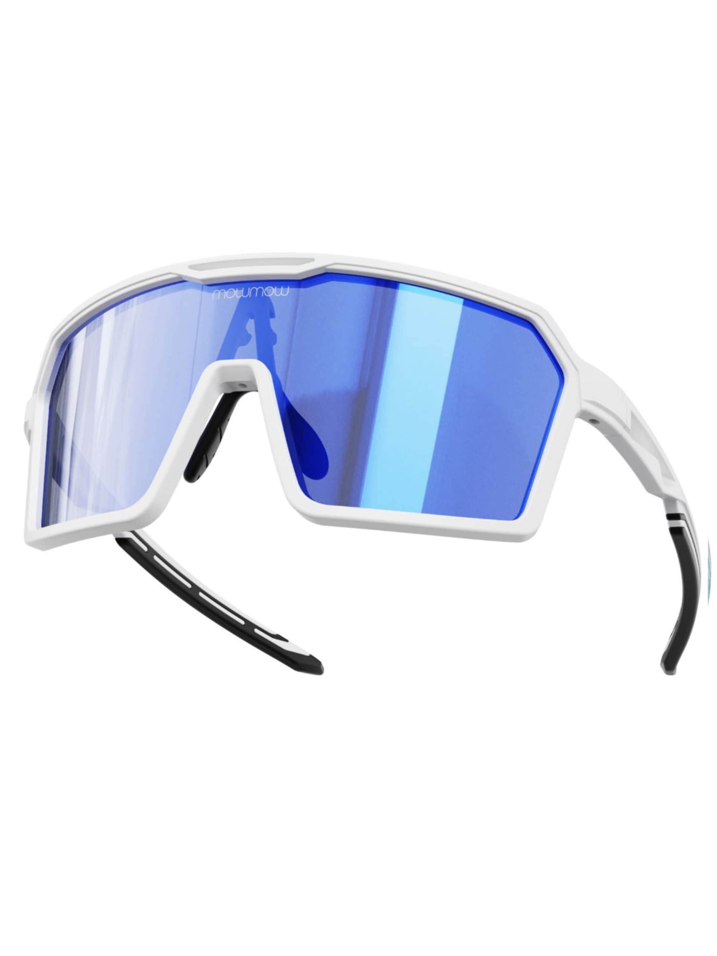 Mowmow Sports sunglasses 'MowMow Wizard Sunglasses - Sports Glasses - Cycling Glasses - Photochromic Lens' in Blue: front