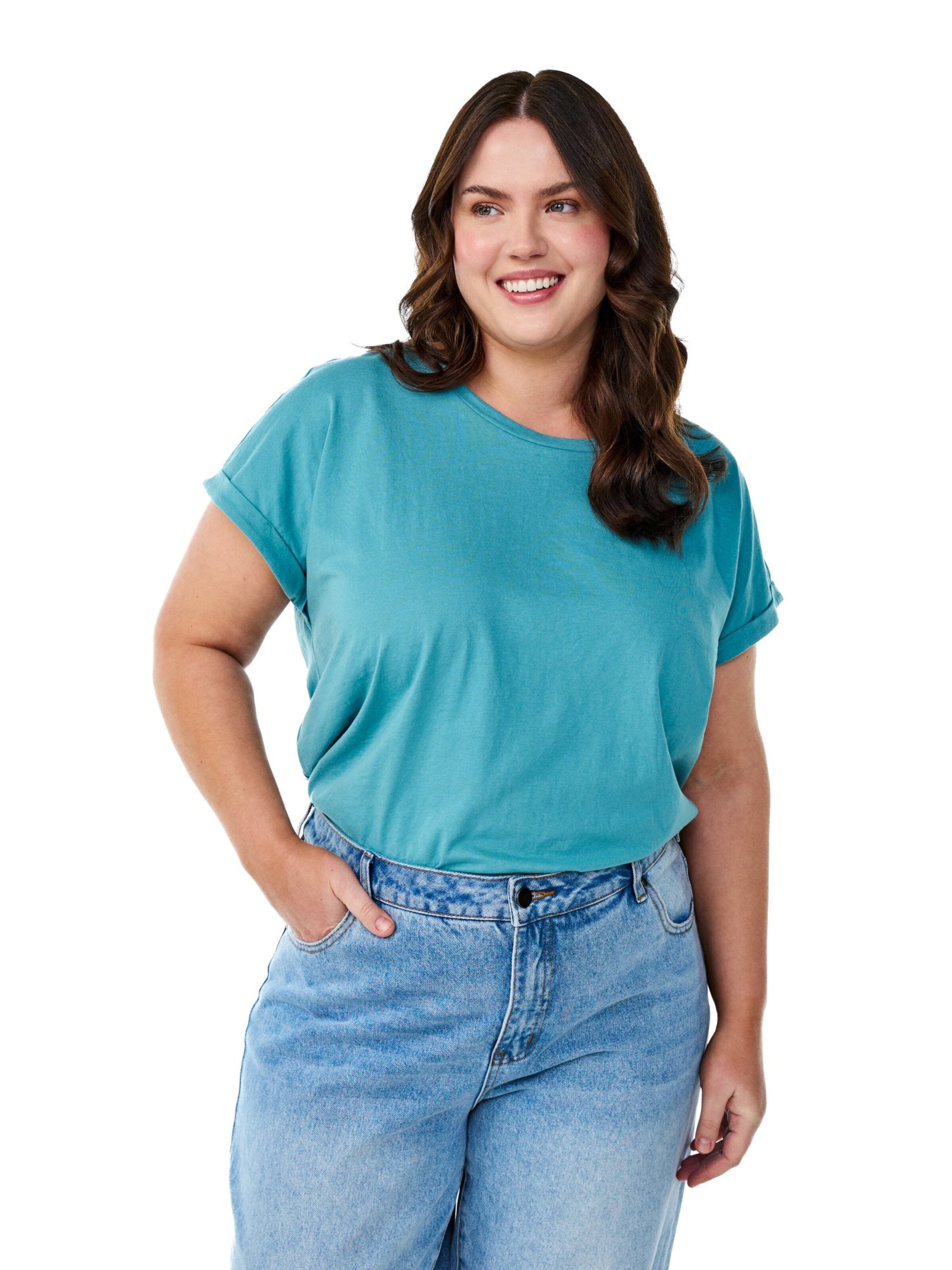 Zizzi Футболка 'Mkatja' в Синий