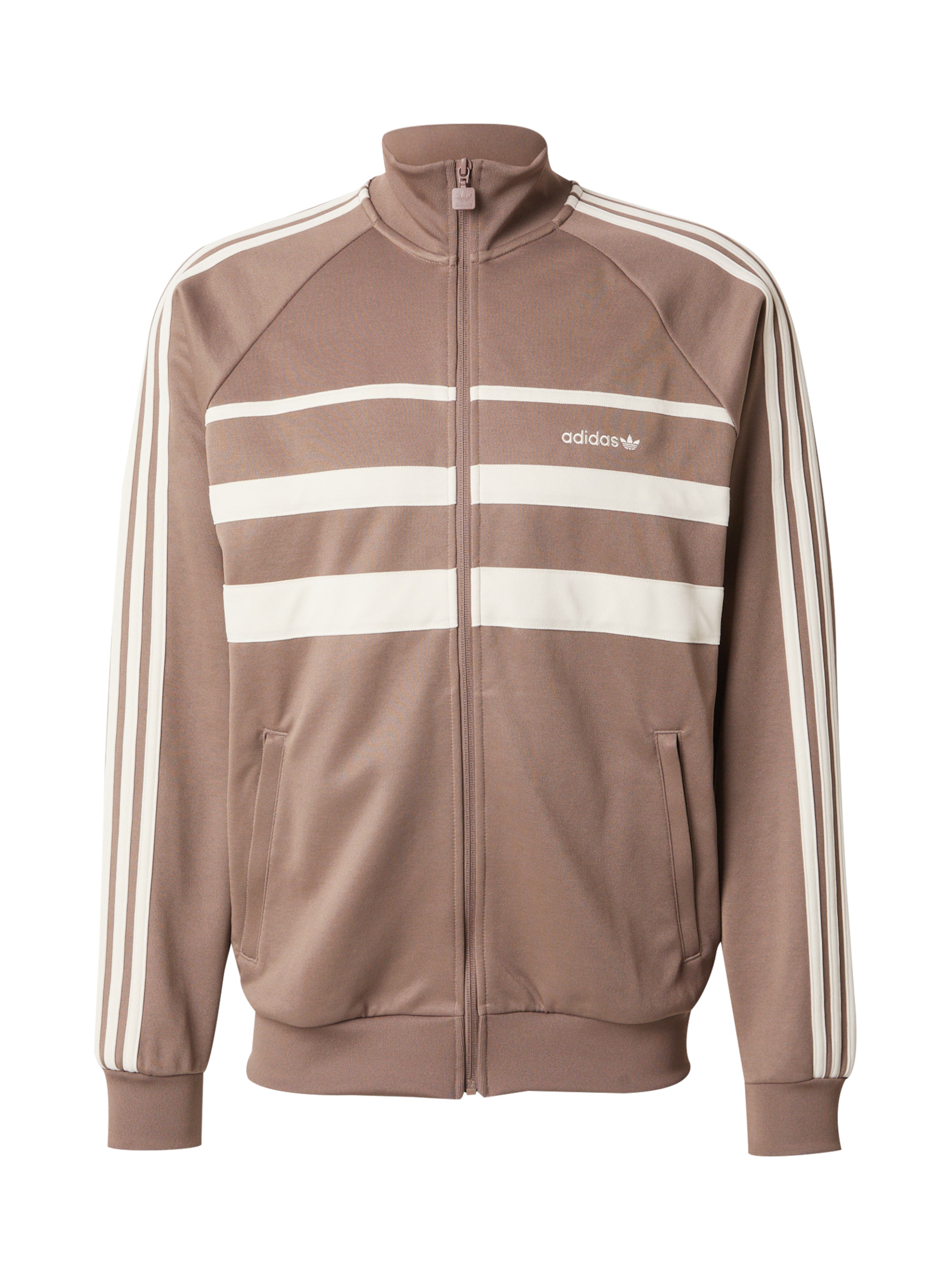 Giacca di felpa 'The First' di ADIDAS ORIGINALS in marrone: frontale