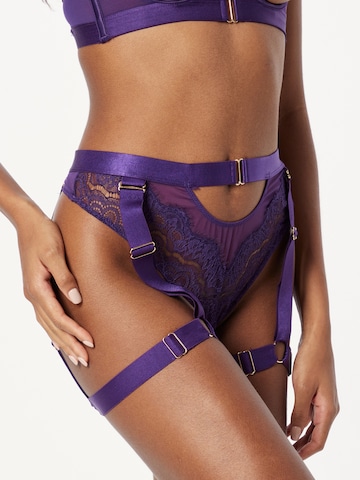 Hunkemöller - Tanga 'Aurelia' em roxo: frente