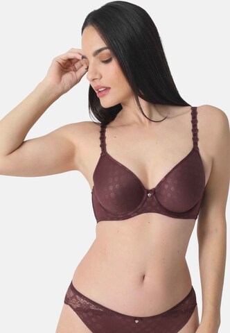 Classique Soutien-gorge 'DOT & BLOSSOM' sassa en violet