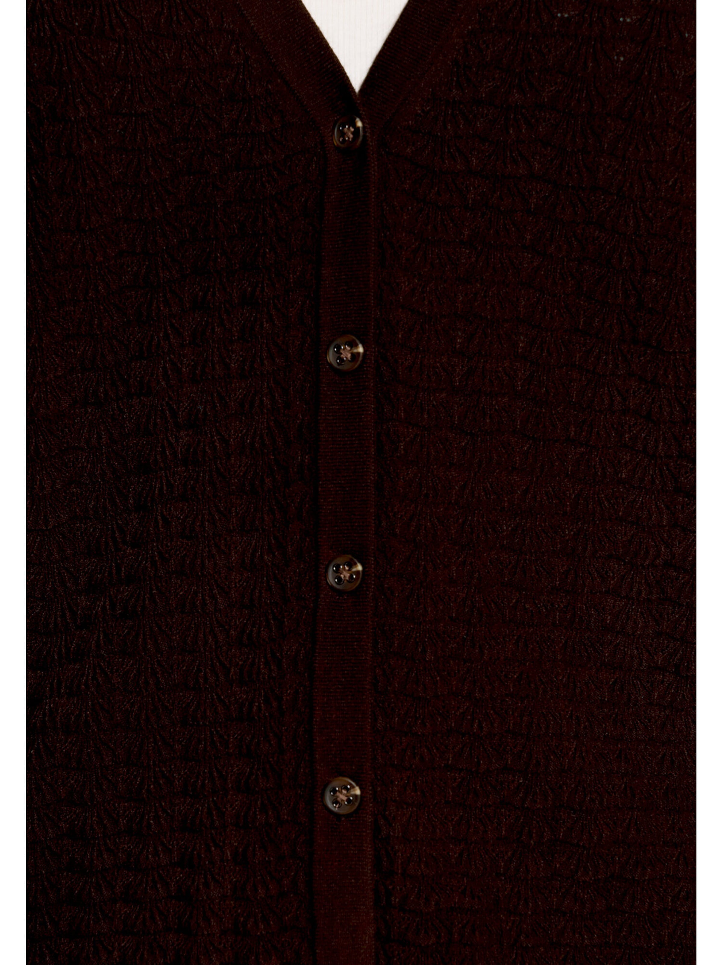 Cardigan Cartoon en marron