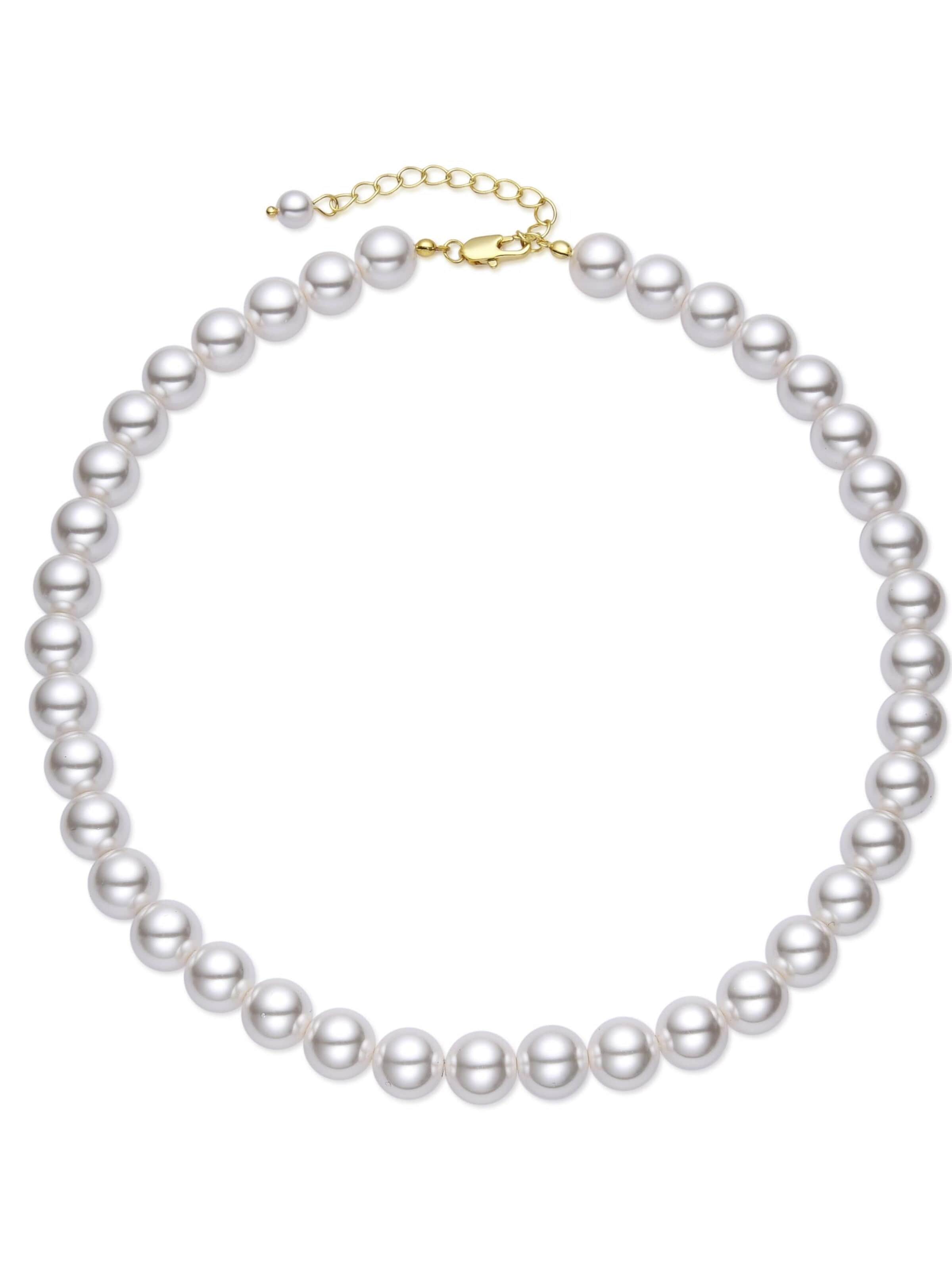 Luxenter Necklace 'Jamel' in White: front