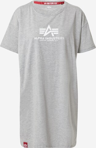 T-shirt ALPHA INDUSTRIES en gris : devant