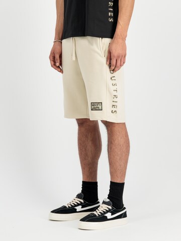 ALPHA INDUSTRIES Regular Sporthose in Beige: Vorderseite
