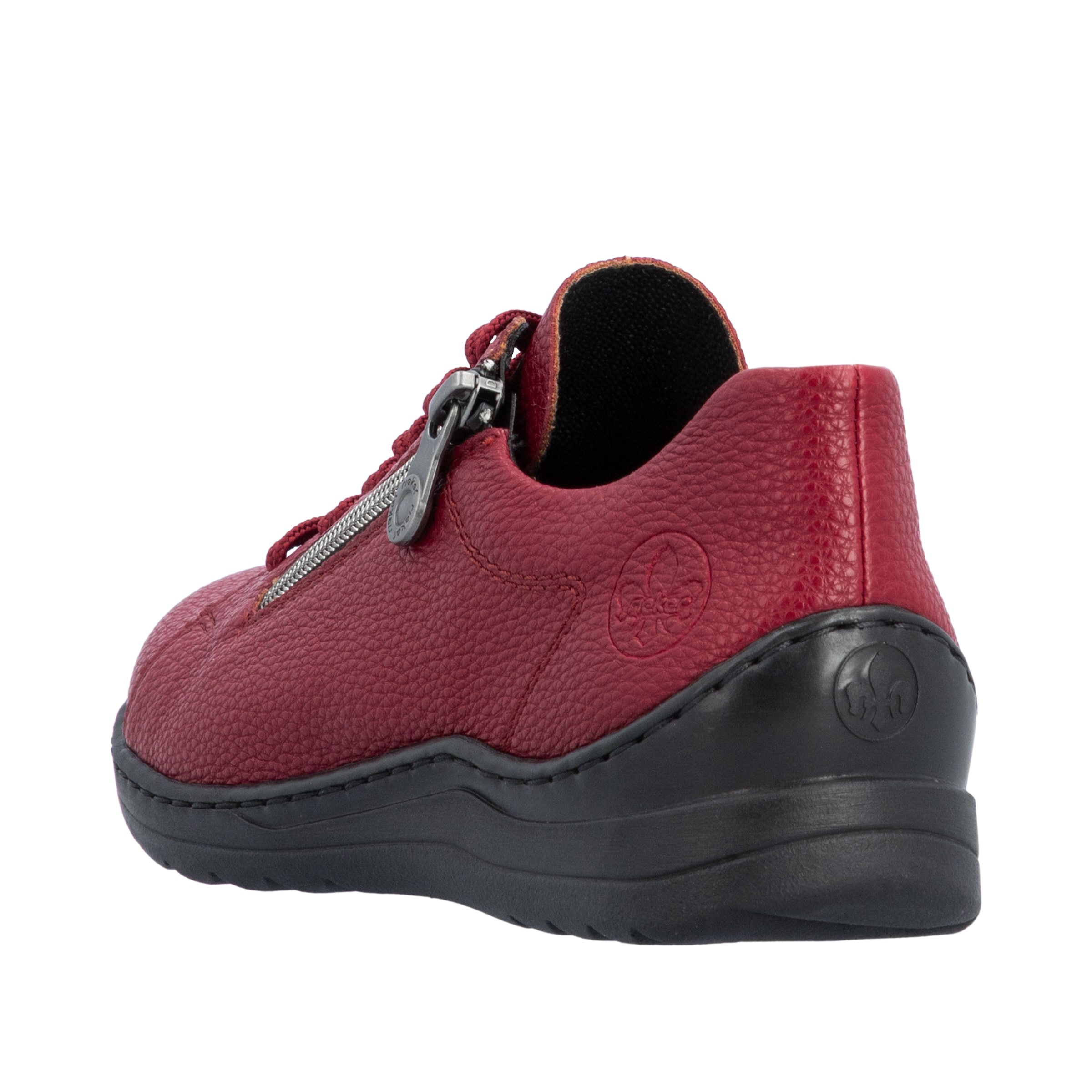 Chaussure à lacets Rieker en rouge
