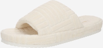 Papuci de casă de la FLIP*FLOP pe alb: față