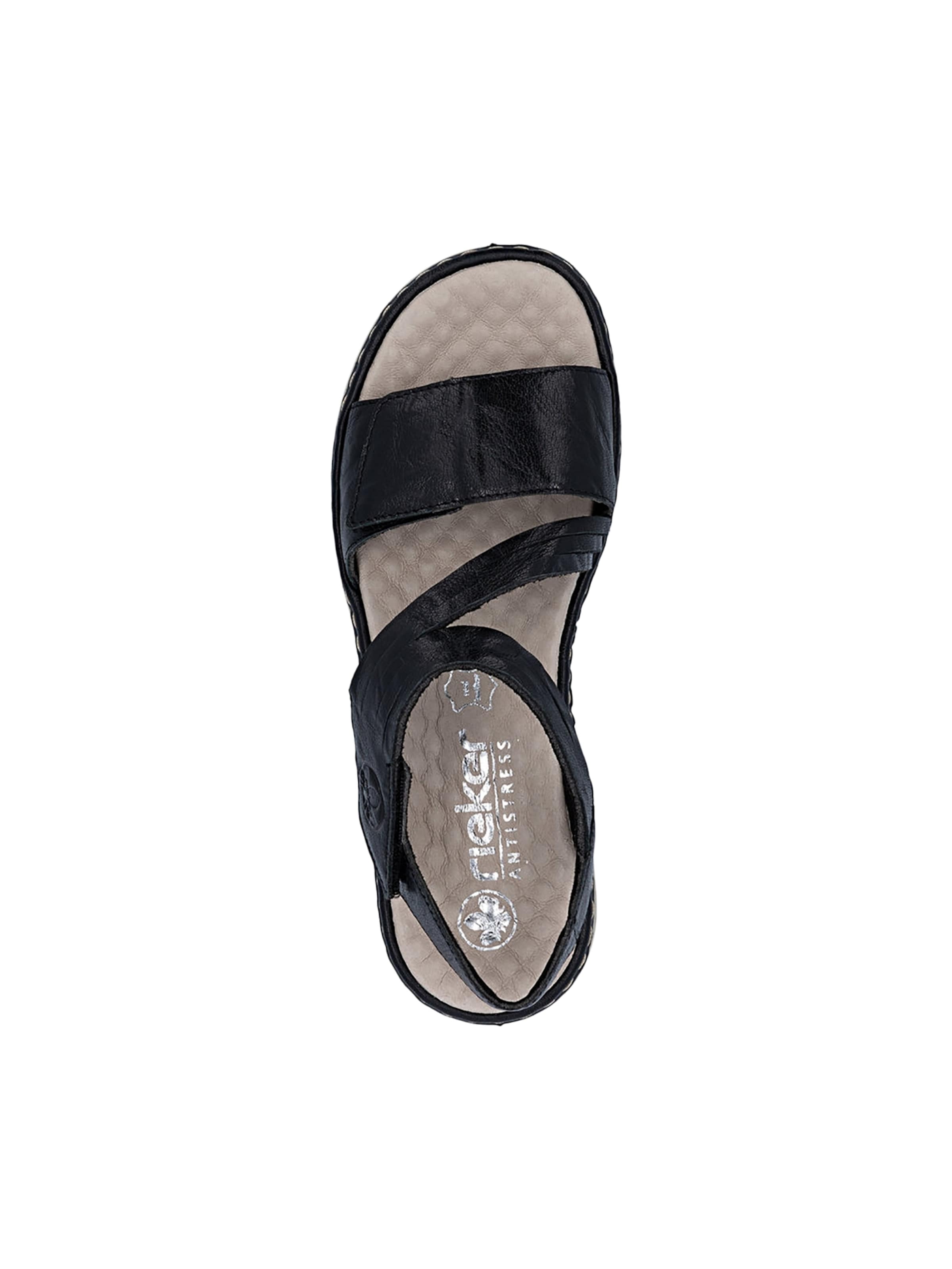 Rieker Sandaal 'Ledersandalen' in Zwart