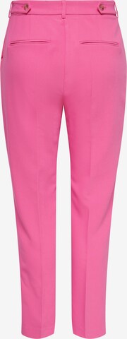 Regular Pantalon à plis ONLY en rose