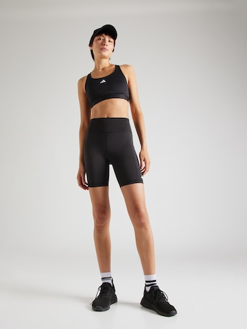 ADIDAS PERFORMANCE Skinny Sportovní kalhoty 'Optime' – černá