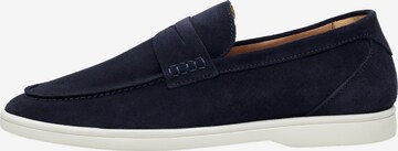 Henry Stevens Classic Flats in Blue: front