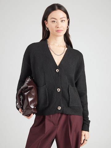 ABOUT YOU Knit Cardigan 'Thea' in Black: front