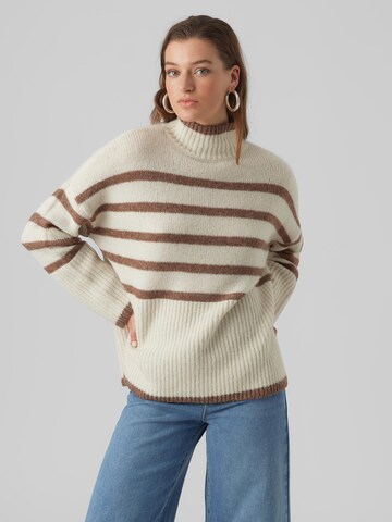 VERO MODA Sweater 'WIONA' in Beige: front