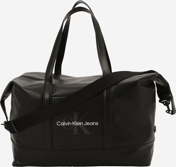 Sac de voyage Calvin Klein Jeans en noir : devant