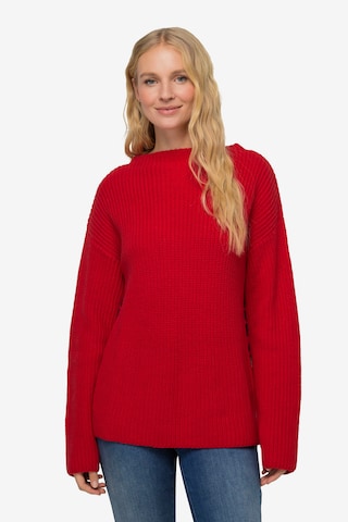 Pull-over LAURASØN en rouge : devant