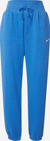 Nike Sportswear Trousers 'Phoenix Fleece' in Blue: front