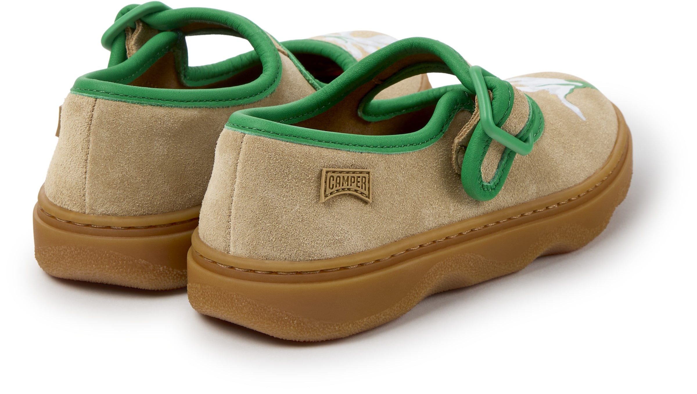 CAMPER Ballerina's 'Kiddo' in Groen