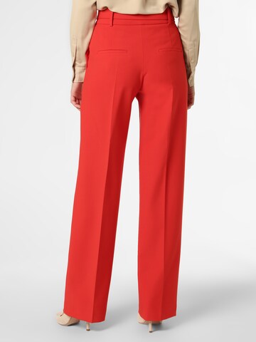 HUGO Regular Pleated Pants 'Huglia' in Red