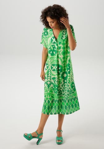 Aniston CASUAL Summer Dress in Green