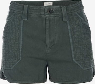 Regular Pantalon 'Zadig Voltaire SEI COTTON TWILL Shorts khaki' Zadig & Voltaire en vert : devant