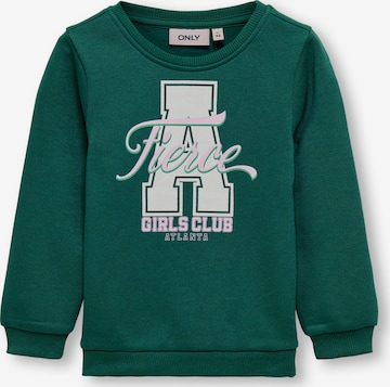 KIDS ONLYSweater majica 'LOTTA' - zelena boja: prednji dio