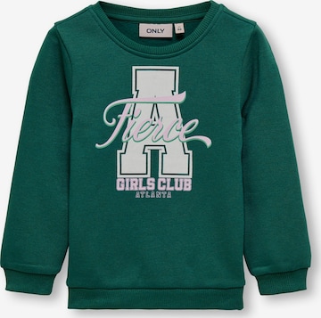 Sweat-shirt 'LOTTA' KIDS ONLY en vert : devant