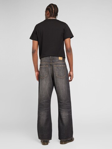 Wide leg Jeans 'Time' di WEEKDAY in nero