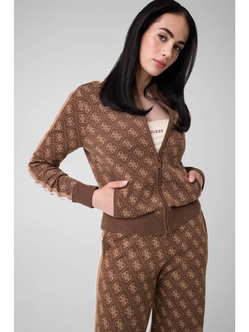 GUESS Strickjacke in Braun: Vorderseite