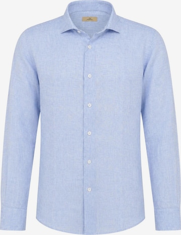ALEA Regular fit Overhemd 'CAMICIA LINO' in Blauw: voorkant