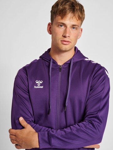 Hummel Sports sweat jacket 'Core XK' in Purple