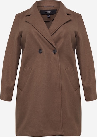 Manteau mi-saison 'Addie' Vero Moda Curve en marron : devant