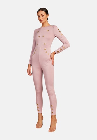 KADIJE BARRY Jumpsuit 'Golden Rose' in Roze: voorkant