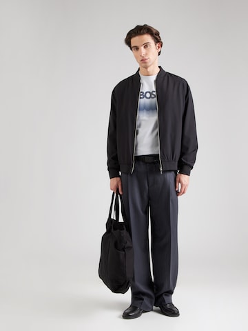 BOSS Póló 'Insignia' - szürke