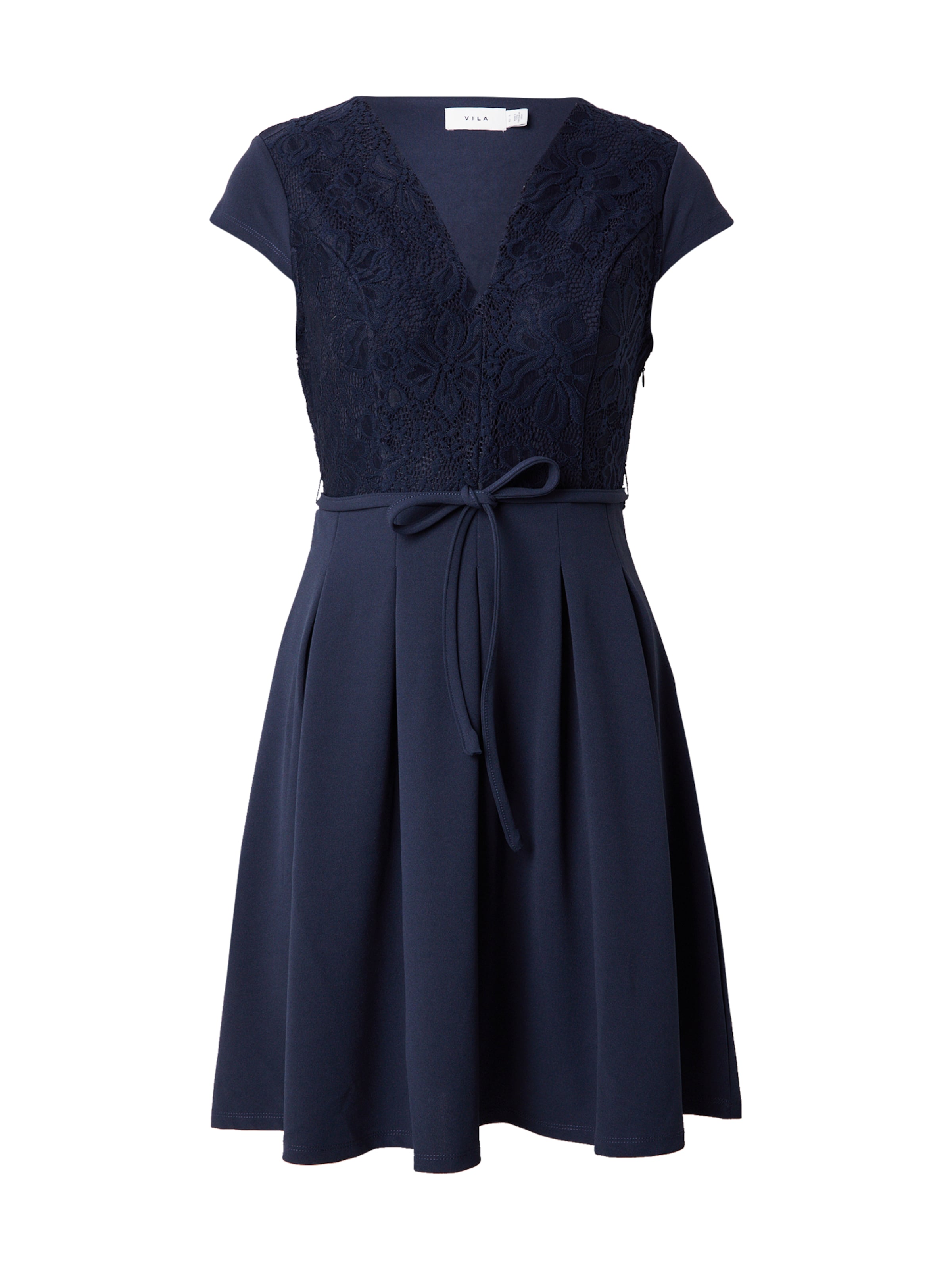 VILA Šaty – modrá: přední strana
