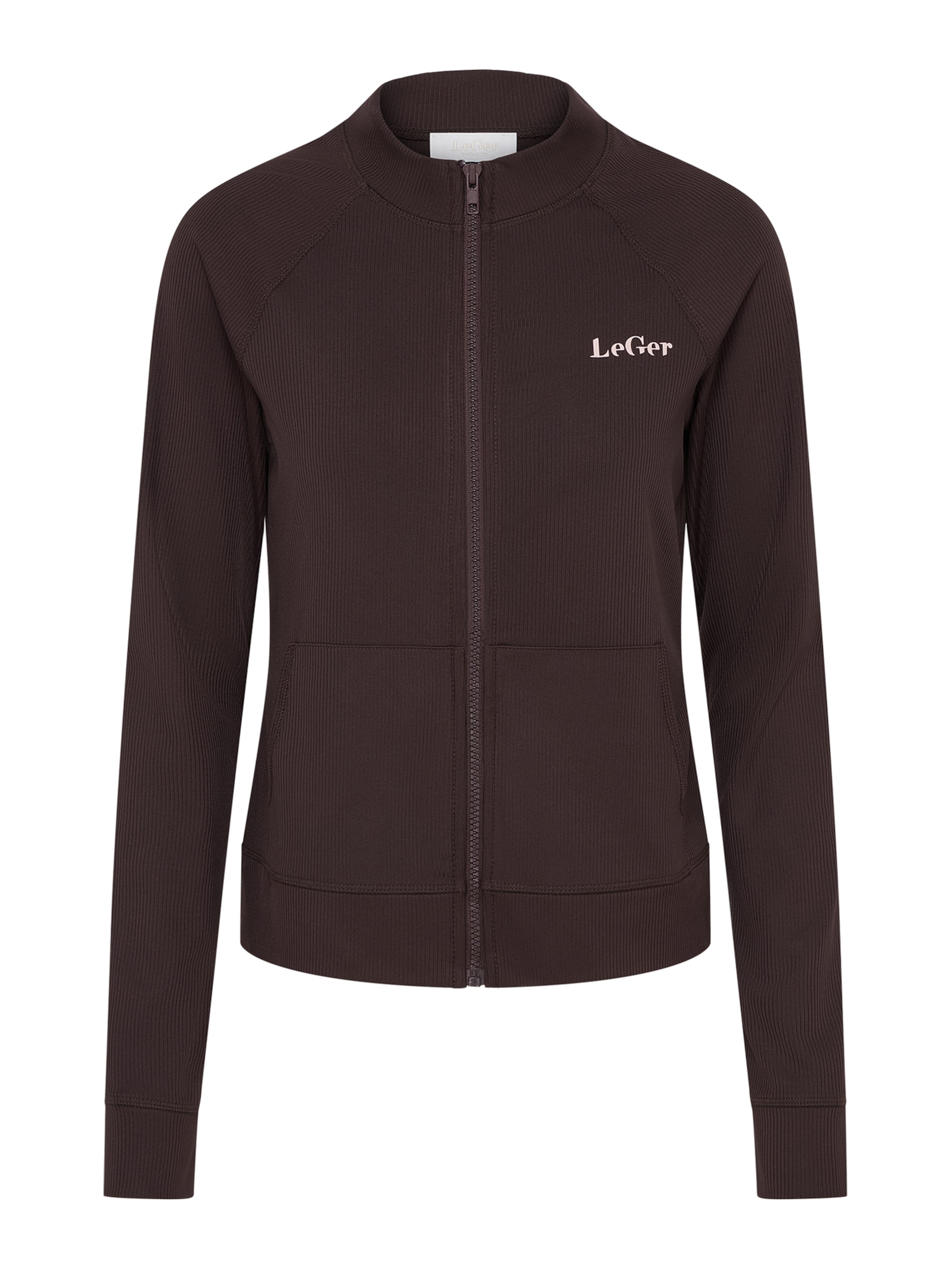 LeGer by Lena Gercke - Sudadera con cremallera 'Simone' en marrón: frente
