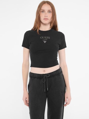 T-shirt GUESS en noir : devant