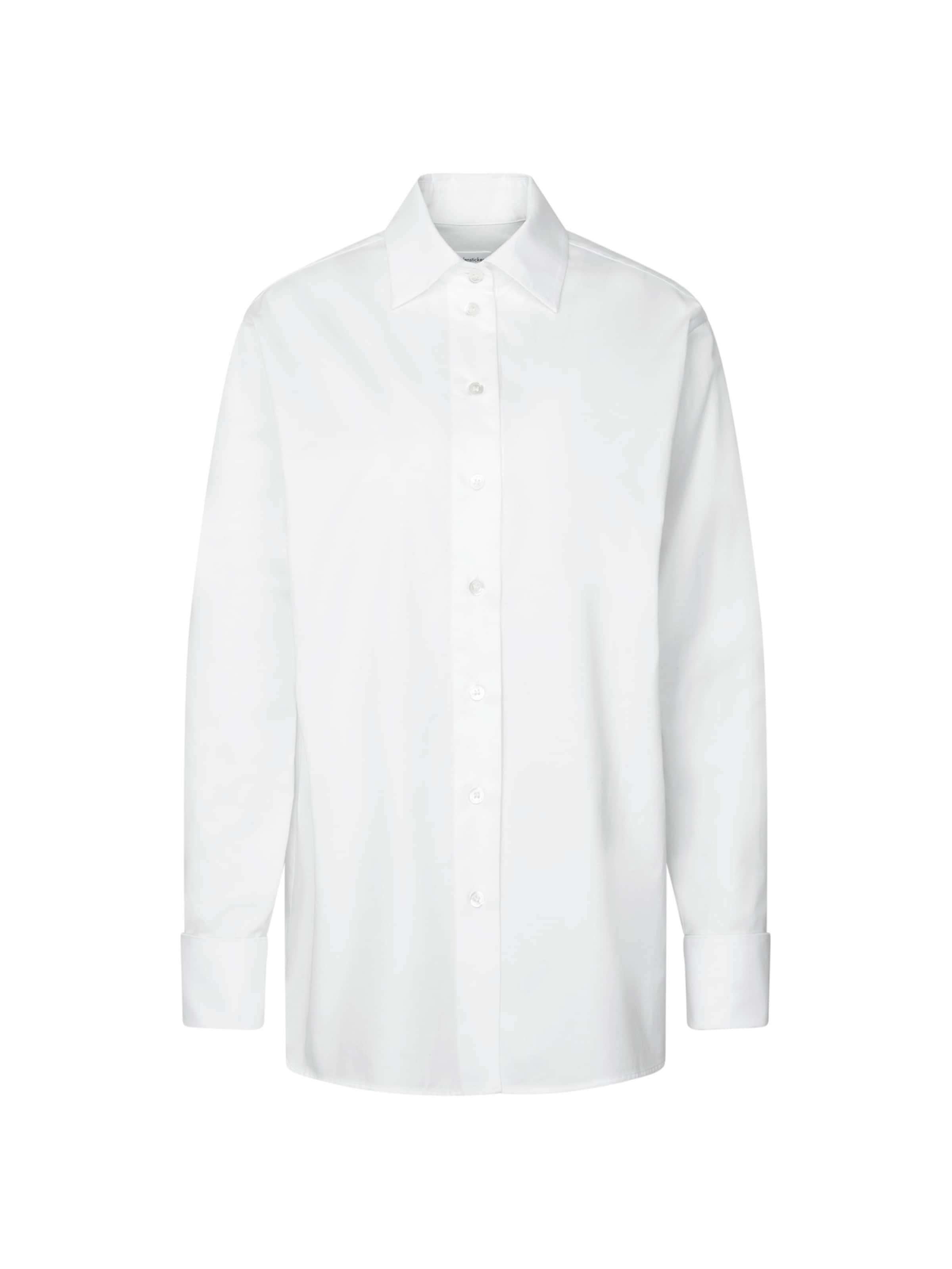 SEIDENSTICKER Blouse in Wit: voorkant