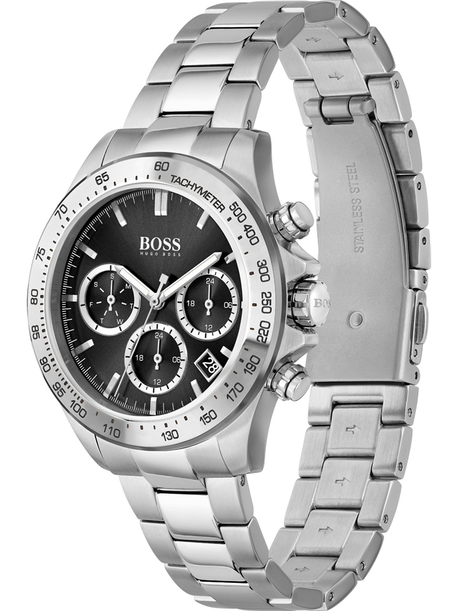 BOSS Casual Analoguhr in Silber 