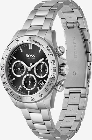 BOSS Black Analoguhr in Silber