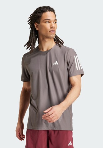 Maglia funzionale 'Own the Run' di ADIDAS PERFORMANCE in grigio: frontale