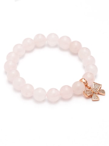Secret Stones Bracelet 'Harmony Thread' in Pink: front